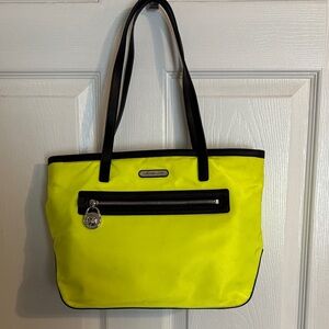 Michael Kors Neon Yellow and Black Tote